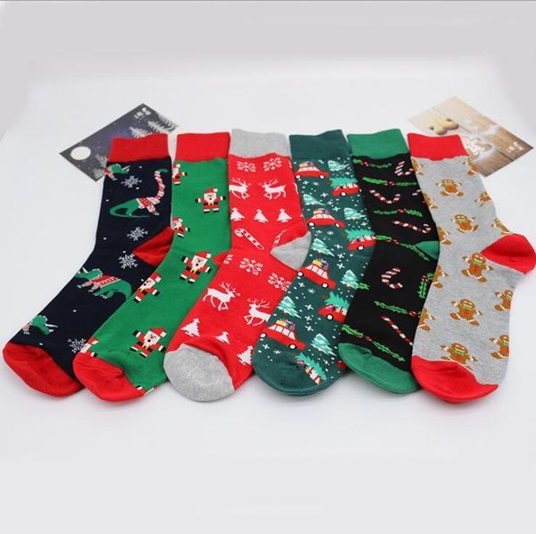 

claus santa beer printted men casual cartoon christmas stocking xmas sport home socks gift fwf1151dxtt