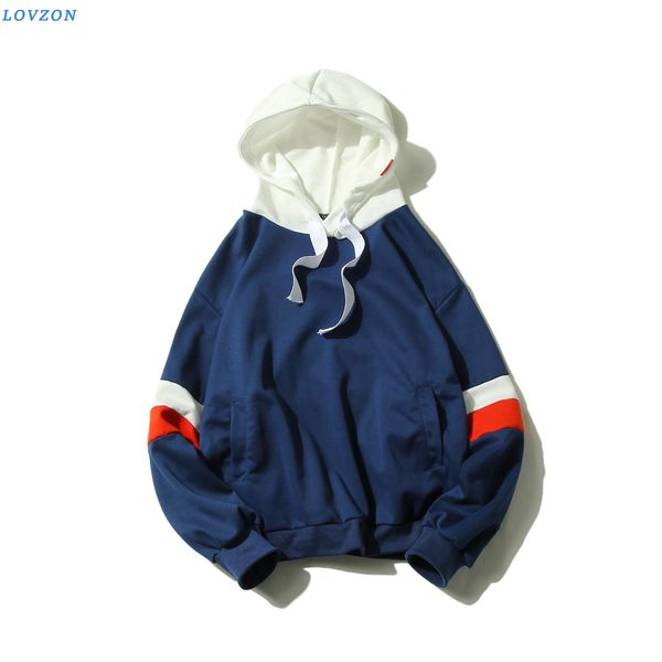 

harajuku крупногабаритные зимы hoodie мужчины женщины с длинным рукавом патч фуфайки пальто сыпучие толстовка, Black