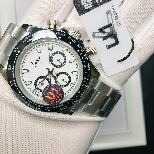

116500ln quality steel bezel stainless watches montre de watch wristwatches buckle high 316l mens adustable folding automatic all pdtum, Slivery;brown
