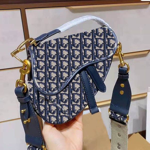 

men and women classic designer embroidery brand messenger bag chest bag fashion high-quality one-shoulder handbag lady shopping bag
