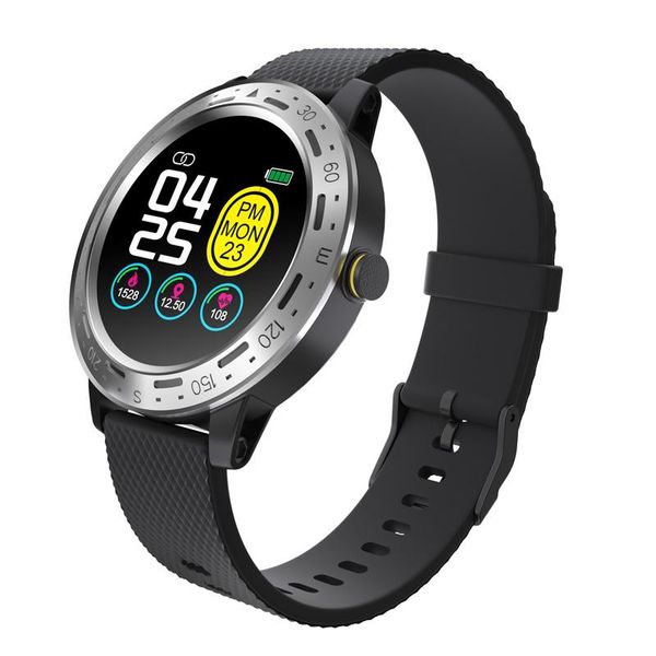 

smart watch s18 способления способы монитор артериальное давление фитнес трекер водонепроницаемый цвет полный собственный спортивный круглы