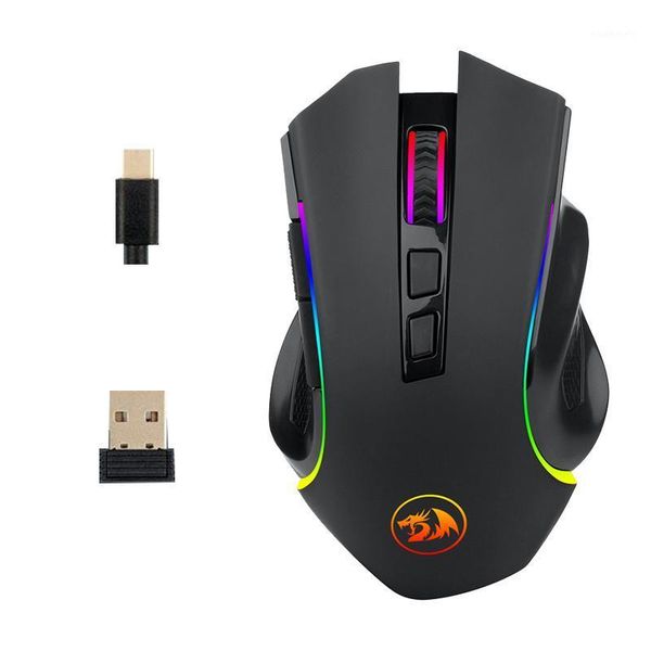 

redragon m602ks wireless mouse rgb led backlit mmo game 8 programmable buttons macro recording with side buttons for gamer1