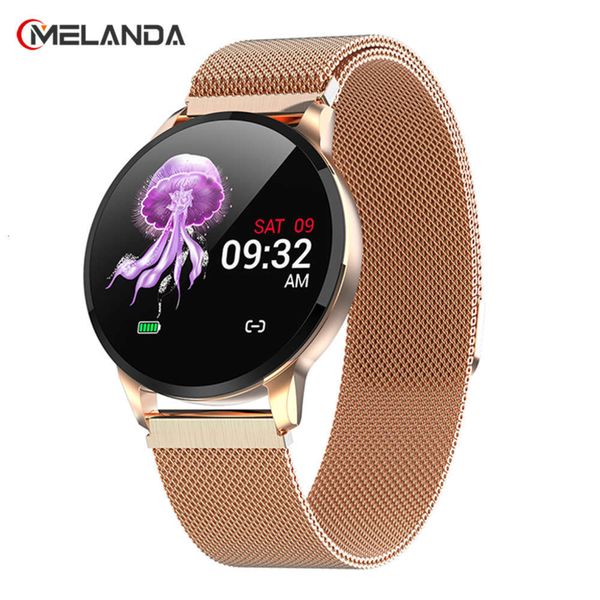 

2019 new fitns running heart rate monitor pedometer bluetooth touch intelligent female sports