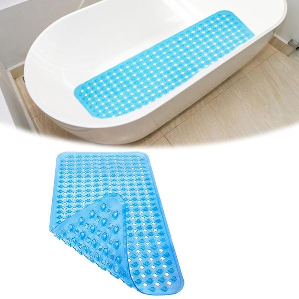 

bathtub mat anti-skid bathroom pad rectangle pvc floor mat with suction cups shower bathtub carpet for home kids elderly 88x40cm