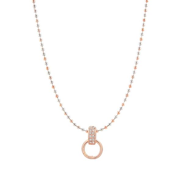 

pendant necklaces 1pcs two tone alegre faceted ball chain and spring clasp dangle for my coin holder necklace jewelry diy set, Silver