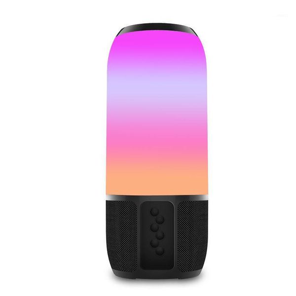 

new 12-color colorful portable bluetooth speaker outdoor mini tf wireless card small subwoofer sound column double diaphragm1