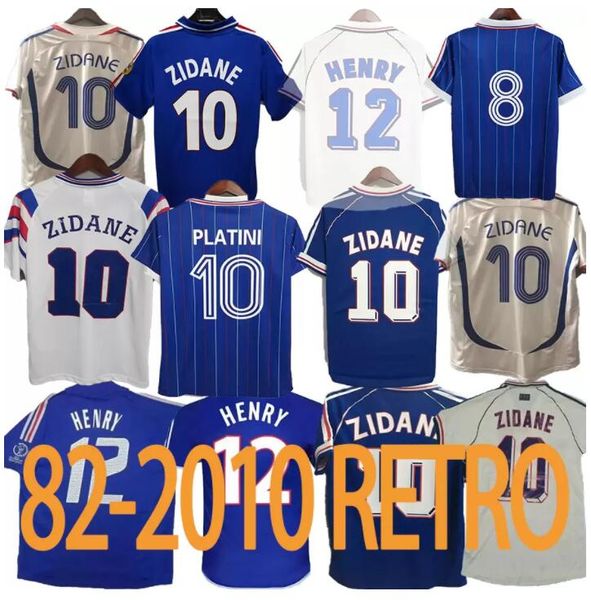 

10 zidane 1998 france retro vintage zidane henry maillot de foot thailand quality soccer jerseys uniforms football jerseys shirt men shirt, Black;yellow