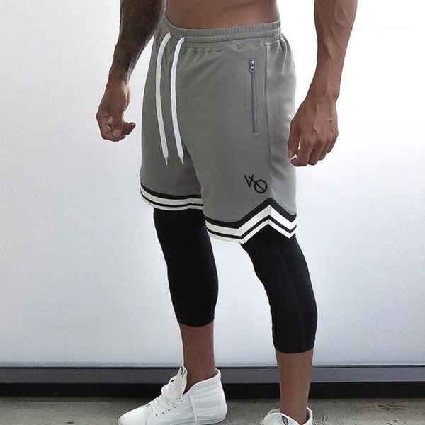 

2020 summer running shorts men sports jogging fitness shorts quick dry mens gym men sport gyms short pants1, Black;blue