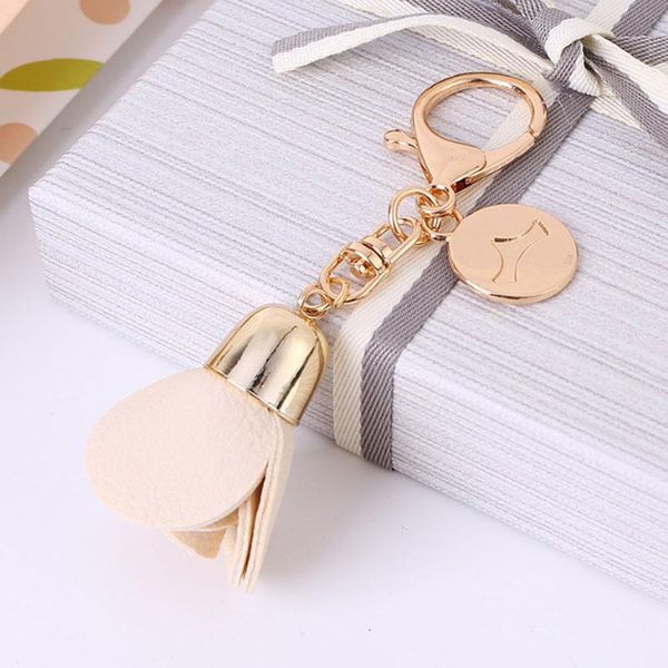 

fashion flower key ring chiffon tassel car key chains lady bag ornaments creative fashion charm flower jewelry gl5042 h qylwuo