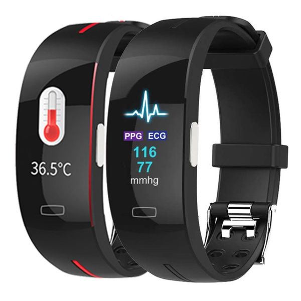 

ppg ecg thermometer, hrv bpm, intelligent heart rate and blood prsure monitoring wrist watch