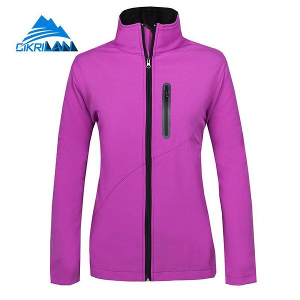 

new water resistant windser sport fishing hiking softshell outdoor jacket women camping coat fleece liner chaquetas mujer q1211, Black;brown