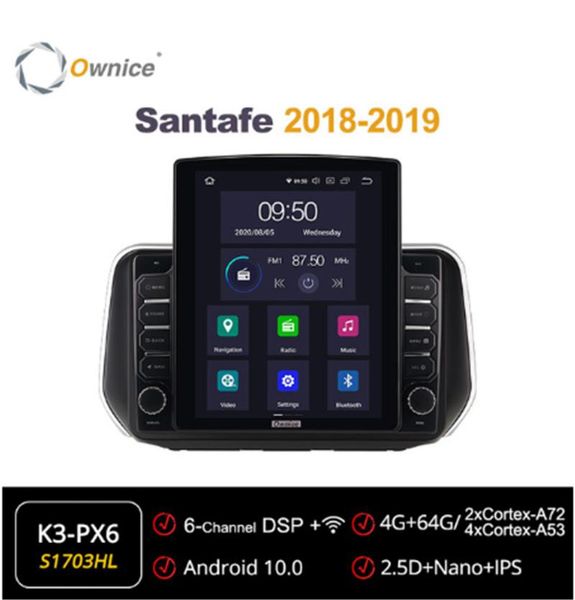 

car audio ownice octa 8 core android 10.0 radio forhyundai santafe 2021 - multimedia video gps player head unit 4g lte