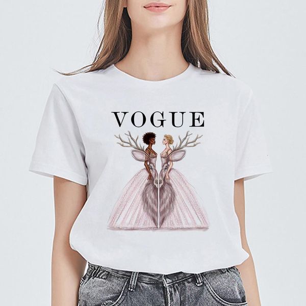

casual oversize harajuku tee shirt hipster retro t shirt women vogue princess t-shirts elegant tshirt femme camiseta mujer, White