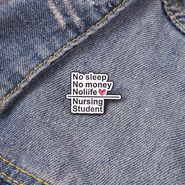 

nursing student enamel label pin students clothing brooches bag badges, Blue