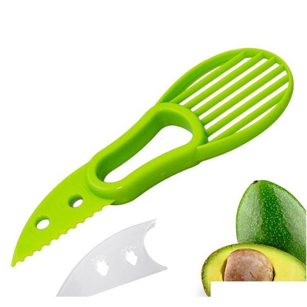

3-in-1 avocado slicer fruit cutter knife corer pulp separator shea butter knife kitchen helper accessories gadge jllycf xhlight