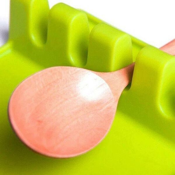 

1pc kitchen shelf upgrade model multifunctional non slip cookware spoon mat sile green kitchen household items h wmtozq