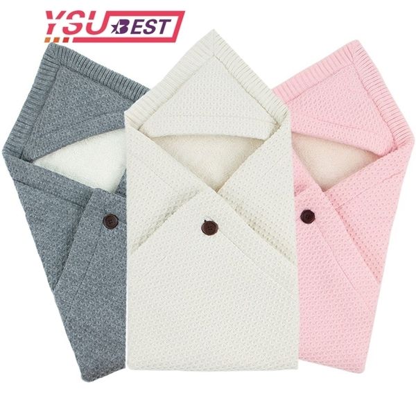 

baby sleeping bags winter warm infant fleece wrap swaddle blankets 0- newborns stroller bedding envelops kids sleep sack lj201208