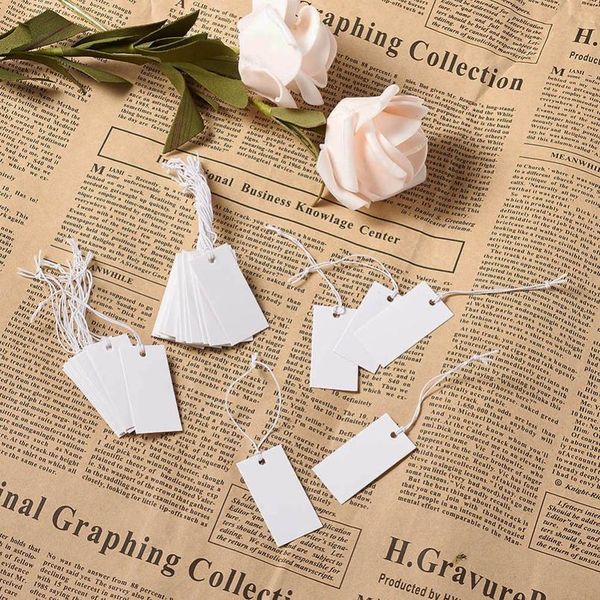 

white paper price cards rectangle for jewelry display 35x18mm whi bbyyxn