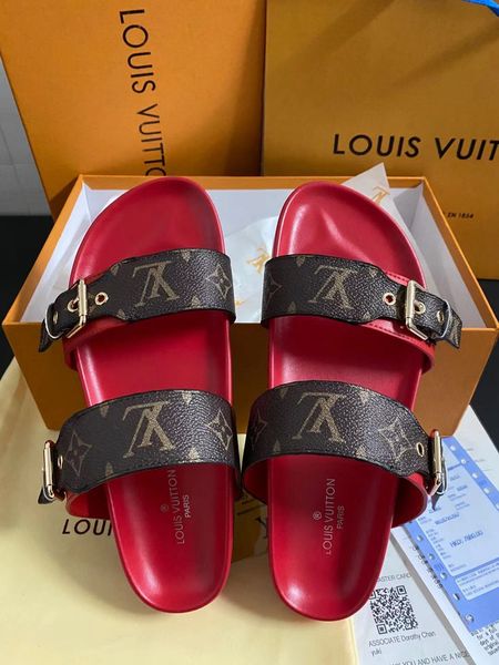 

2021men women slide sandals designer shoes luxury slide summer fashion wide, Black