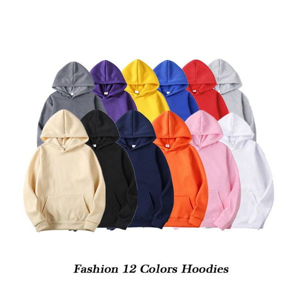 

quality brand autumn hip hop streetwear men pullover sweatshirts hoodies mens solid color hoodie male kg-135, Black