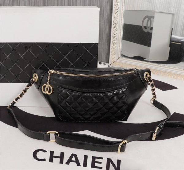 

2021 new early spring ladies bag korean version of the simple first layer cowhide waist bag female fashion all-match1