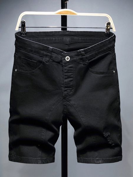 

men frayed detail denim shorts a8ag#, Blue