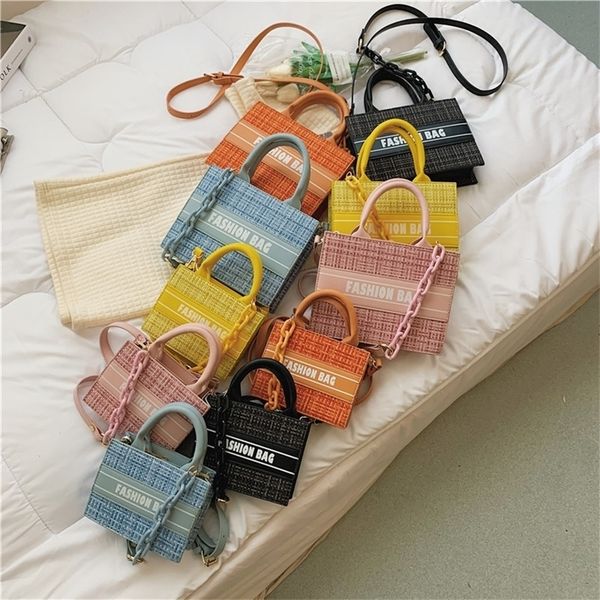 

70% off deals online autumn children's bag 2022 new style woolen girl's portable shoulder fashion letter leisure small square wome