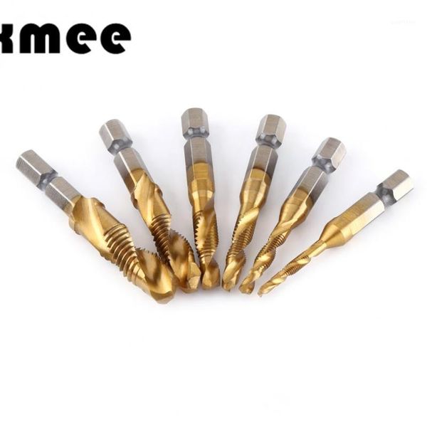 

metric plug hand tap drill bits hss4241 screw spiral point thread m3 m4 m5 m6 m8 m10 metalworking hex shank machine taps kit1