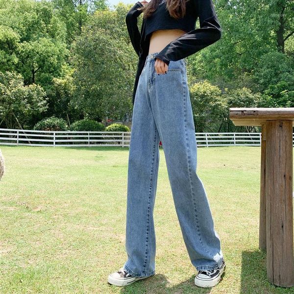 

autumn boyfriend denim jeans womens high waist stretch pants femme blue push up 2020 elastic new loose harem pants plus size1