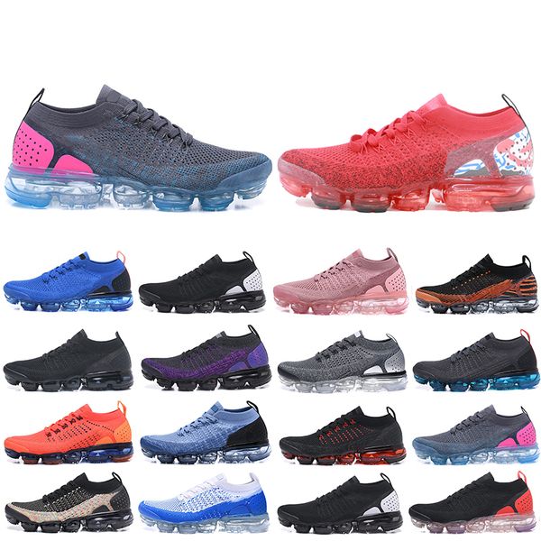 

2021 new 2018 fly 2.0 men running shoes triple black white chaussures laser orange women mens trainers zapatos sports outdoor sneakers