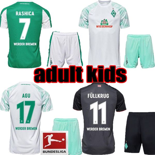 

взрослые дети 2020 2021 вердер дом писарро eggestein футбол джерси 20 21 прочь rashica klaassen osako мужчины ребенок зеленый маек, Black;yellow