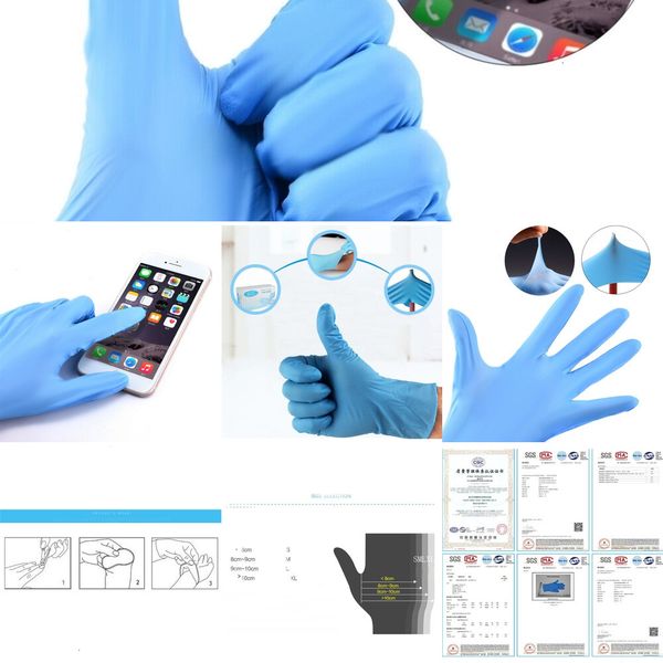 

factoryfxlbfactoryxu3gin nitrile stock shipping blue insulated protective disposable powder (non latex) pack of 100 pieces g