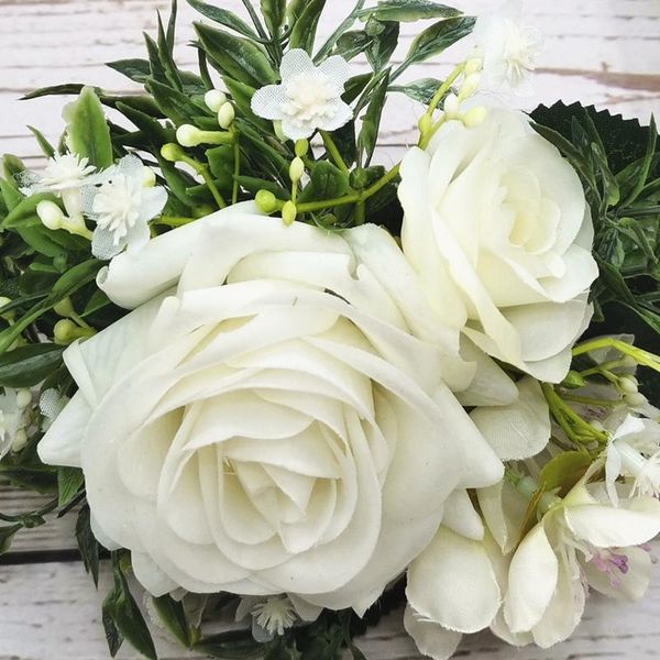 

real touch moisturizing rose women wedding flower crown pgraphy hair accessories headdress girl garland wedding jllfyi
