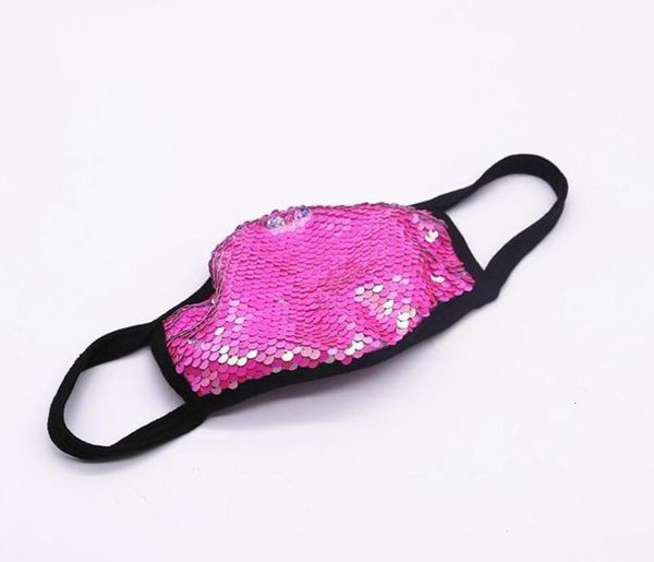 

glitter respirator bling dustproof sequin mouth cover fashion washable silk masks outdoor cotton protective mask bwd273