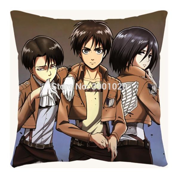 

pillow anime attack on titan cartoon shingeki no kyojin square customize