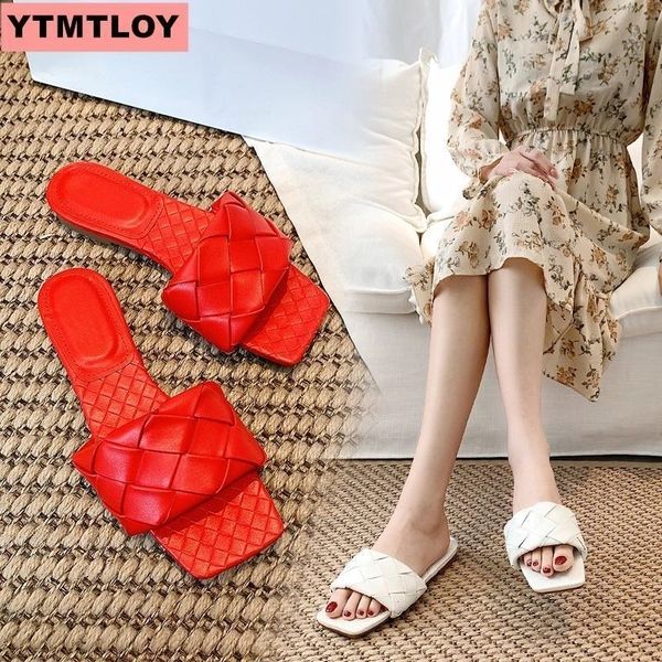 

new summer sandals slippers indoor outdoor flip-flops beach shoes fashion casual leather slippers chanclas mujer y200423, Black