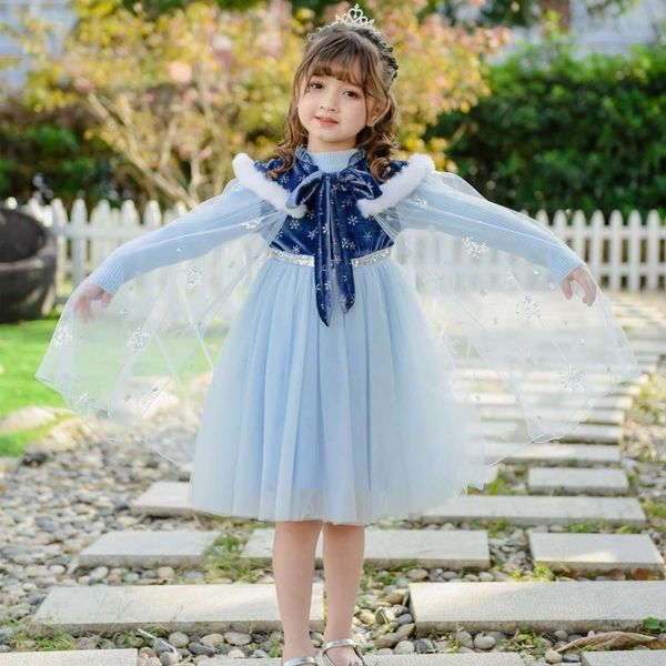 

aisha ice gauze and cape snow wonderland two piece drs girl princs skirt, Red;yellow