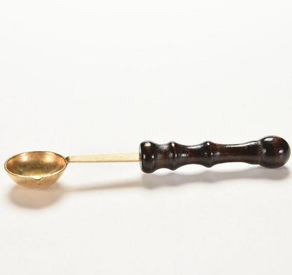 

wood handle scoop vintage stamp sealing wax spoon anti diy candle fittings high bbyfri sweet07