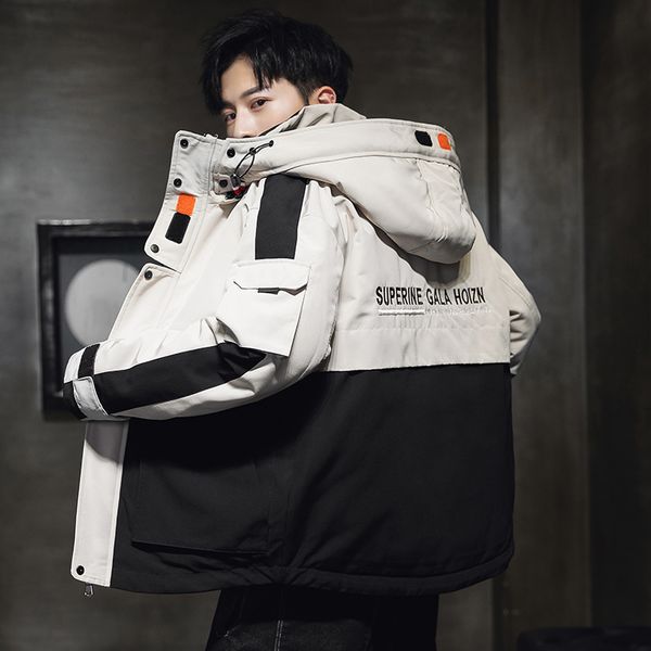 

2020 горячий зимний повседневный спорт с капюшоном куртка молодежь пиджака свободная мода куртки мужская одежда, несущая подагра tsk, Black