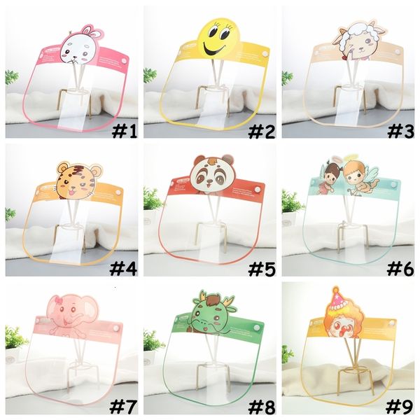 

full kids isolation cartoon waterproof safety face shield transparent protective mask cca12222 120pcs