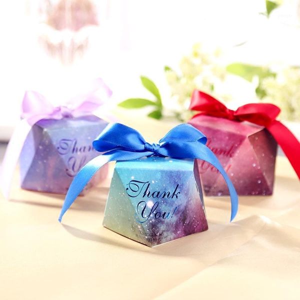 

gift wrap purple/red/bule thank you diamond shape baby shower candy box wedding favors and gifts boxs birthday party decoration for guests1