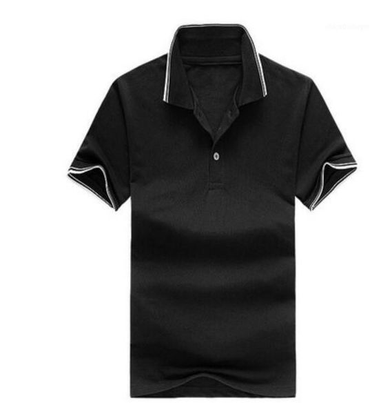

2020 new brand men polos shirt fashion brand mens solid shirts men's casual cotton short sleeve polos1, White;black