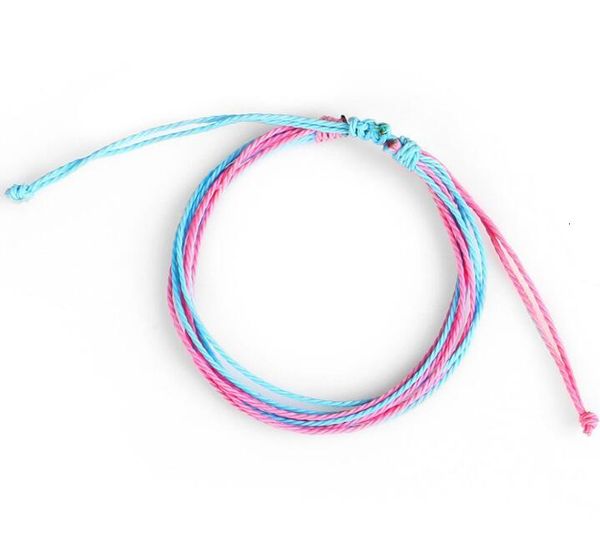 

friendship multilayer thread woven handmade wax string bracelets multicolour adjustable braided bracelet women, Golden;silver