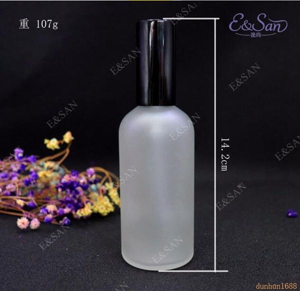 

storage bottles & jars -100ml frosting round straight perfume bottle vial glass spray 300pcs/lot#2342342