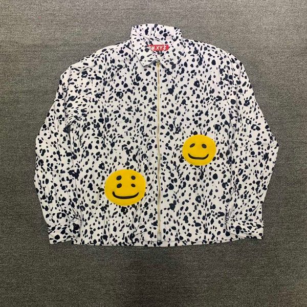 

men's jackets 2021 philippine dong cpfm xyz fashion brand smiling face ins wave point thin spring and autumn coat, Black;brown