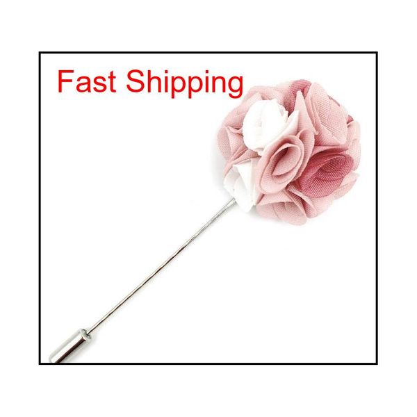 

wool felt lapel flowers handmade boutonniere stick pin wedding fashi qylcai new_dhbest, Silver