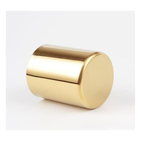 

400ml nordic style brass gold vase stainless steel cylinder pen holder for stand multi use pencil pot ho wmtrds hx_pack