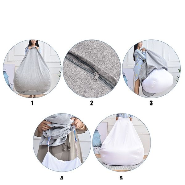 

2020 новые водонепроницаемые ленивые бобовые созные диваны внутренняя подкладка подходит для большой бобовой сумки крышки и фаршированной иг