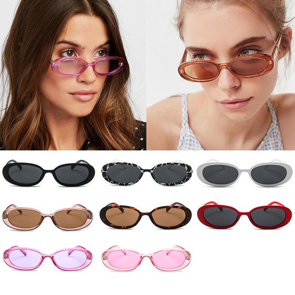 

sunglasses wholesale shades cows small oval vintage transparent brown sun glasses for women cute retro fashion bulk, White;black