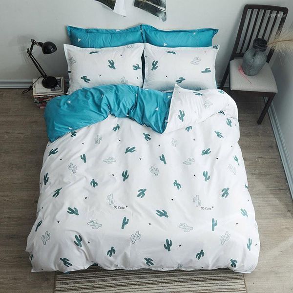 

bedding sets cactus flower plant 4pcs girl boy kid bed cover set duvet child sheet pillowcase comforter 610191